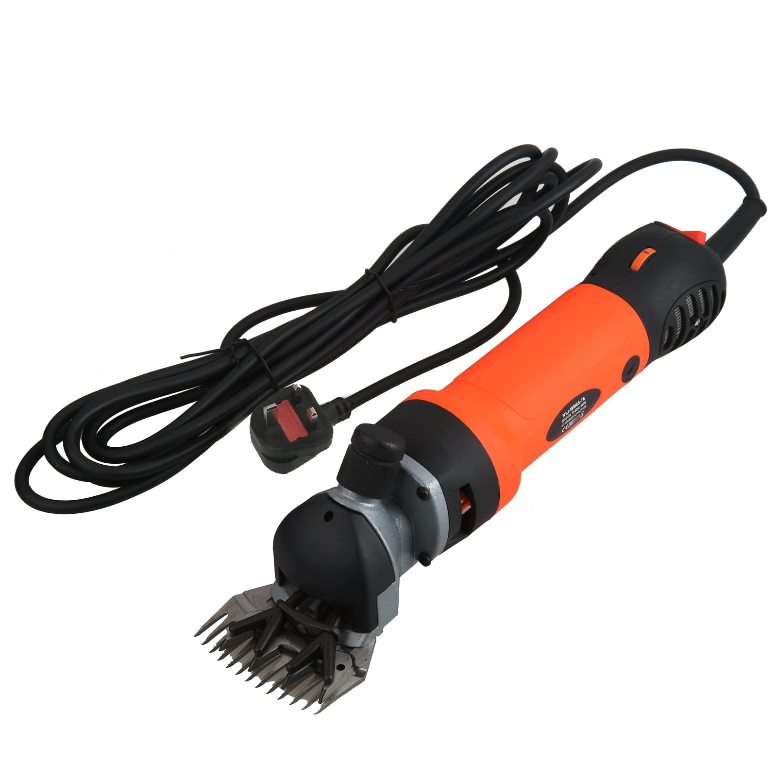 Vinteky 690W Tondeuse à Mouton Electrique 6 Vitesses AjustableTondeuse Mouton électrique Professionnelle Tondeuse pour Laine à Haute Puissance Économie de Travail(Orange)
