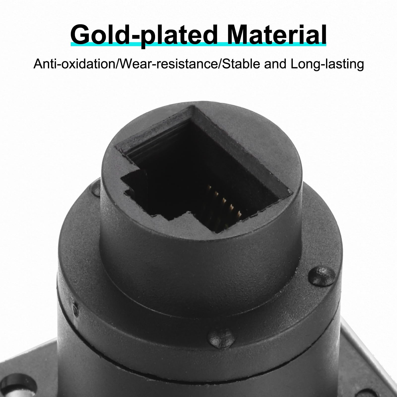 QUARKZMAN D Type RJ45 Coupler, Connecteur Panel Mount IP65 Étanche RJ45 Socket Femelle Vers Femelle LAN Network Bulkhead Pass Through Socket Pour CAT6/CAT5E/CAT5, Pack De 10