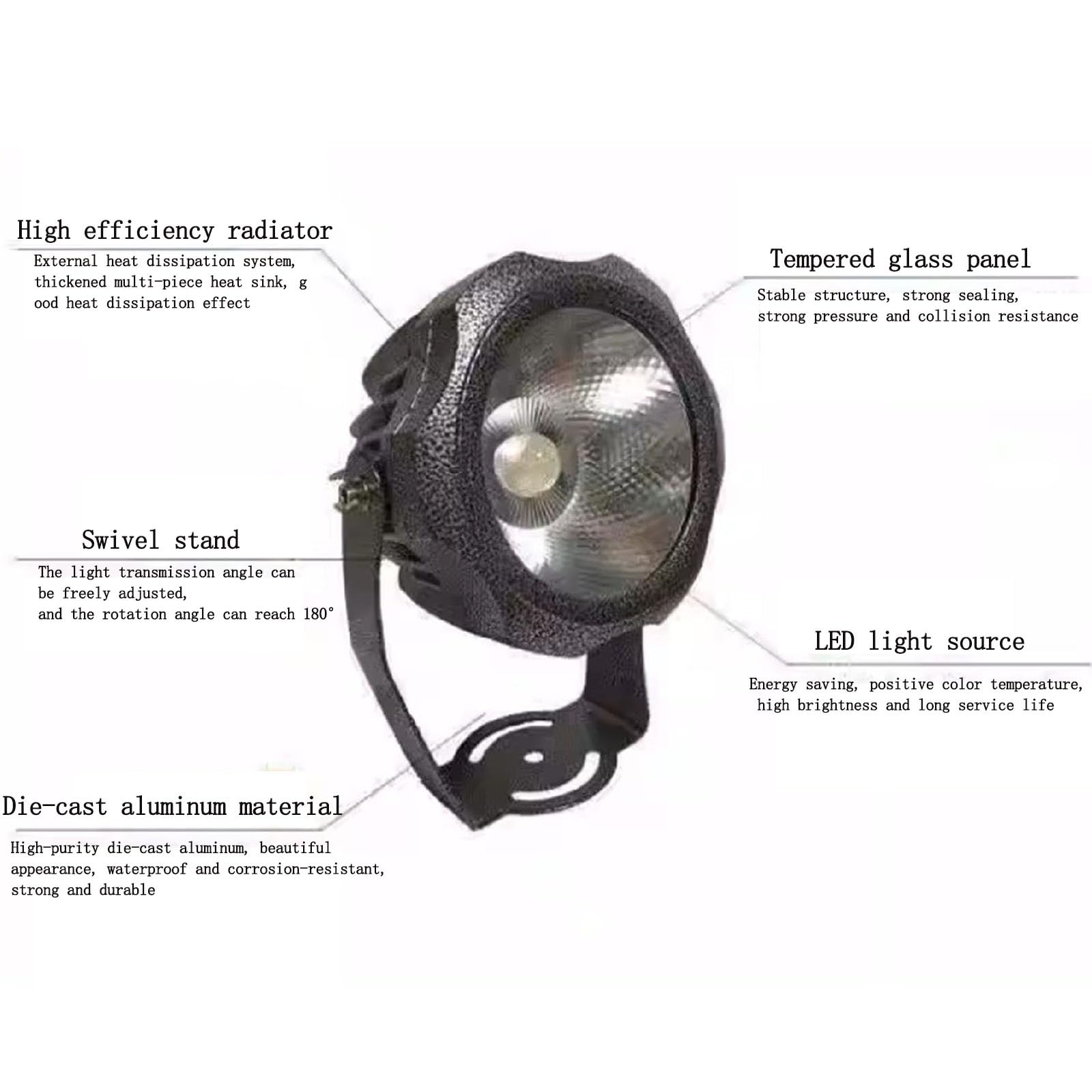 THEGA Focos LED - Luz LED Jardín Exteriores AC220V, Luces Ingeniería Iluminación Pared Exterior Impermeable IP65, Iluminación Paisaje, para Casa, Césped, Patio, Parque(Red,30W(ac220v))