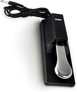HQRP Damper Pedal for Korg SP-200, Pa500ORT, microSTATION, Kronos, Kross, Microarranger Keyboard Footswitch, Sustain Pedal