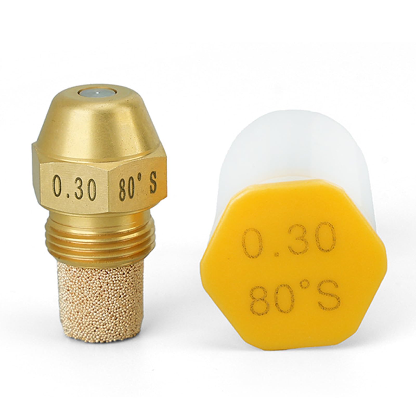 Alksubbm Bronze/Coal 80 Degree Metal Fuels Furnaces Nozzle High Efficiency Nozzel For Industrial Heating Equipment With 14 Gph Option Stove Nozzle Combustion