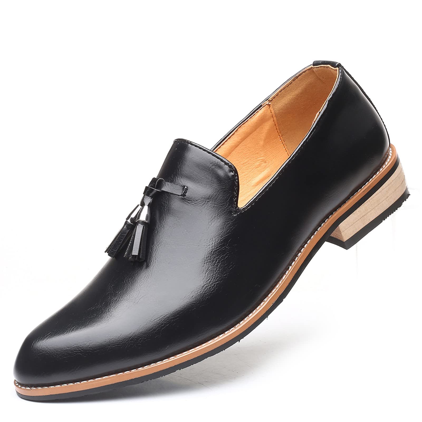 Zapatos para hombre, cuero, moderno, transpirable, cómodo, de negocios, deslizantes, de trabajo, ocio, monocolor, de cuero, para boda, Oxfords, informales, transpirables