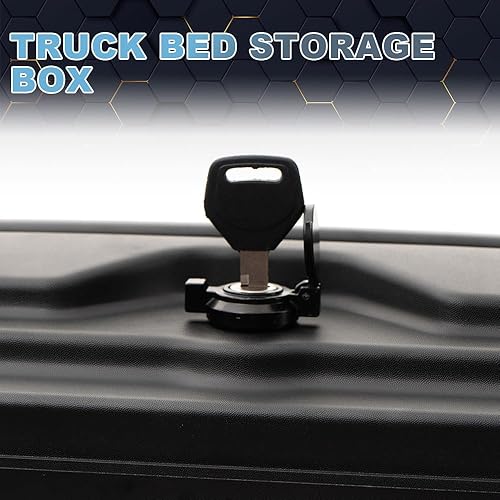 Miniatura 3 de PIT66 Caja de herramientas de almacenamiento con cerradura para caja de camión, compatible con Toyota Tundra 2007-2021 Cajón izquierdo+lado derecho