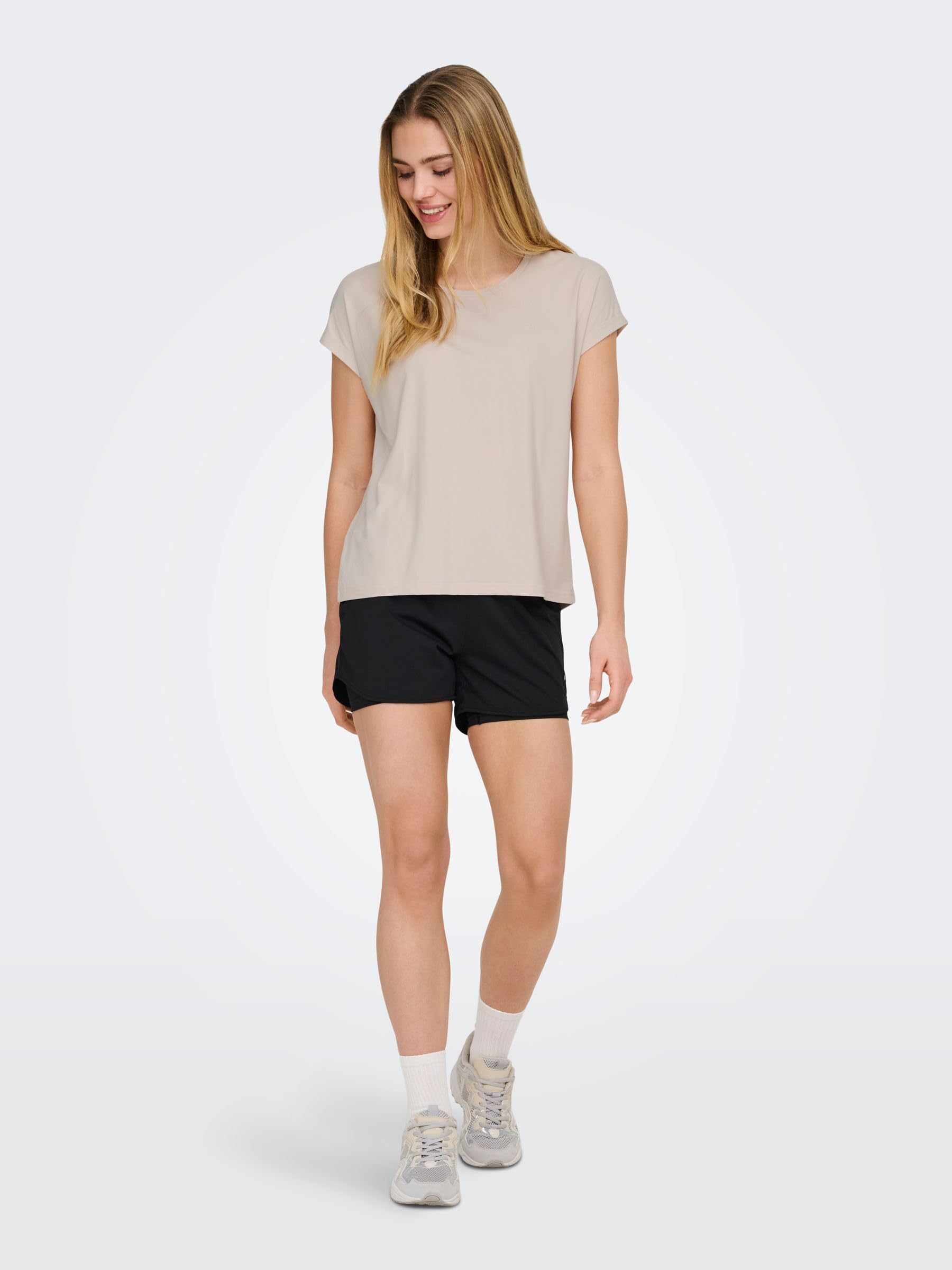 ONLY Onpmila-2 Noos Short Ample - Short de Sport - Short de Sport - Femme