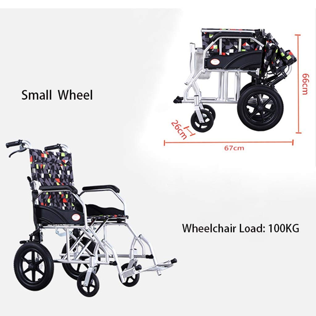 MU Sedia a Rotelle Trolley Scooter, Semoventi con Non-Pneumatiche Ruote Doppio Freno Regolabile Pedale Disabili/Anziani Semoventi Cameriere Trolley,a,a