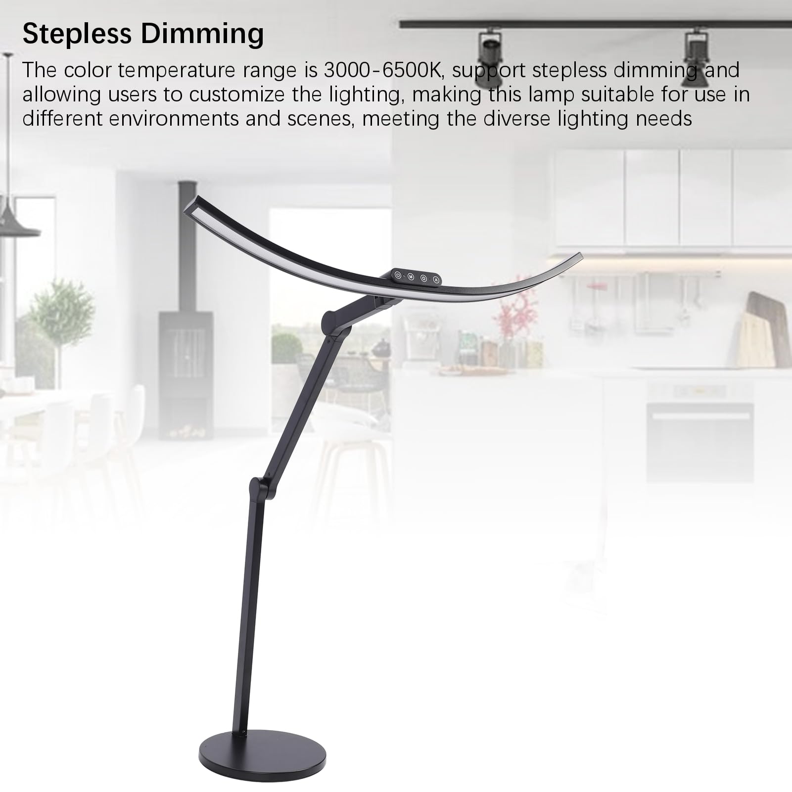 Lampada da Scrivania da Architetto, Lampada da Scrivania a LED Alta da 24 W, Barra Luminosa Lunga Dimmerabile per Monitor di Computer, Lampada da Scrivania a LED Regolabile