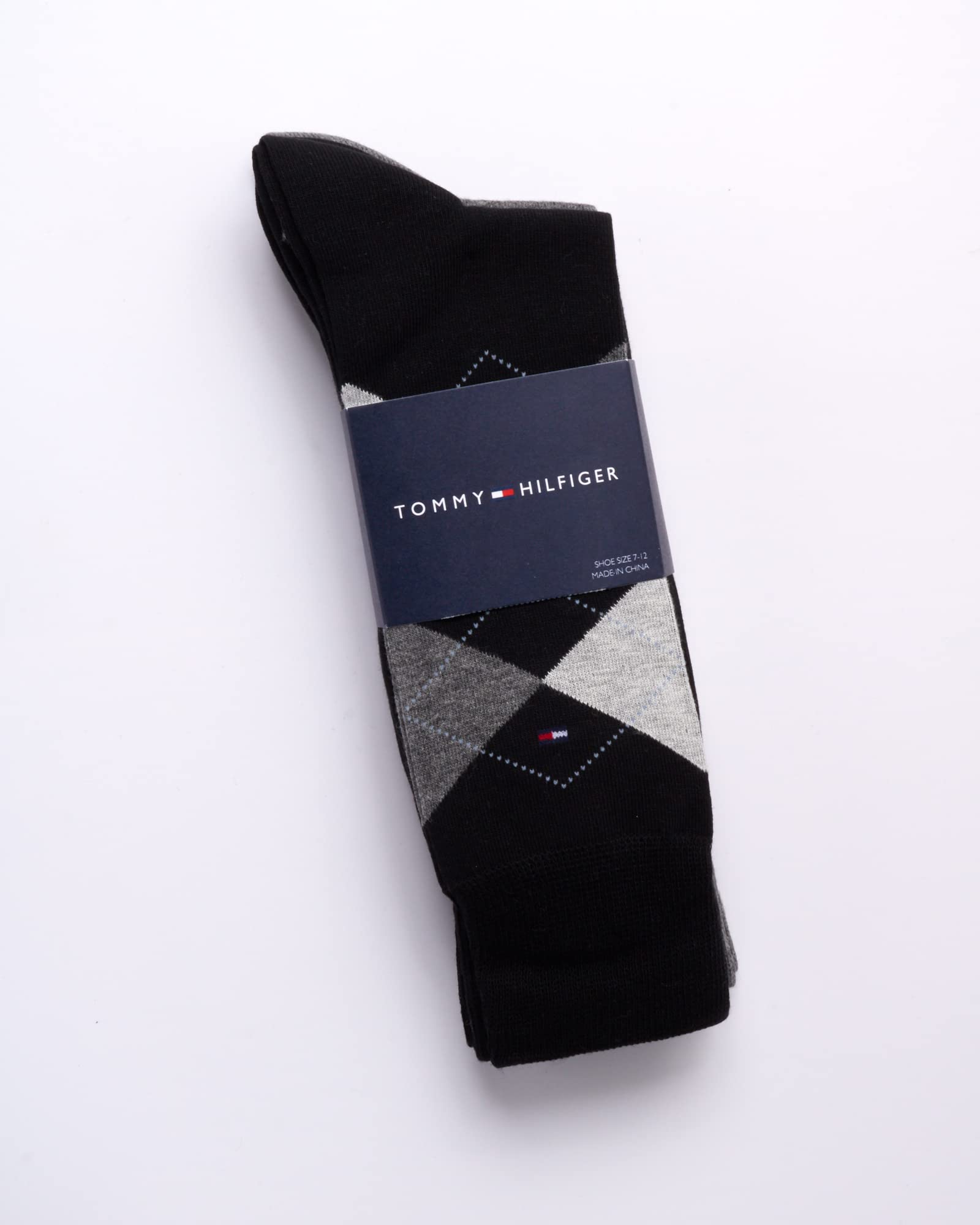 Tommy Hilfiger Calcetines de vestir para hombre, paquete de 8 calcetines ligeros de trabajo diario para hombre para uso casual y formal