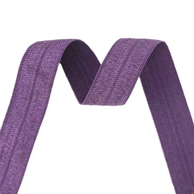 Rollo de 50 100 yardas de elásticos de satén de licra, brillantes y lisos, de 15 mm y 5/8", para doblar, para diademas, vestidos y costuras, color rojo, 100 yardas