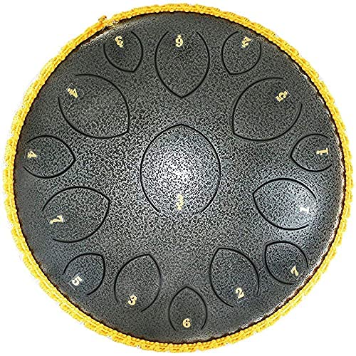 Amazon | ハンドパン、舌ドラム、 平和的な音で14インチのスチール