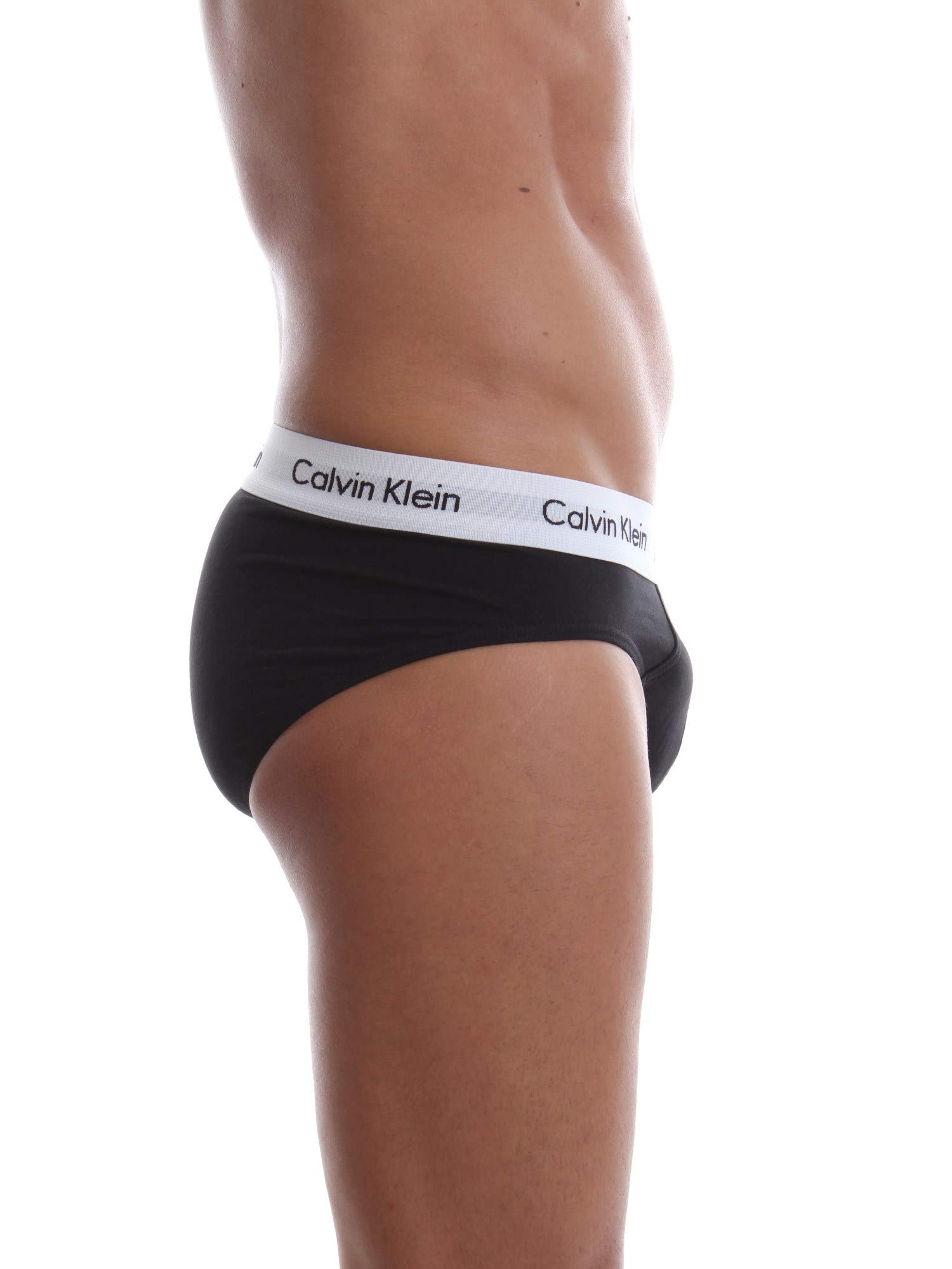 Calvin Klein Confezione 3 Slip Uomo tripack Mutande CK Articolo U2661G 3P Hip Brief, 001 Nero - Black, M
