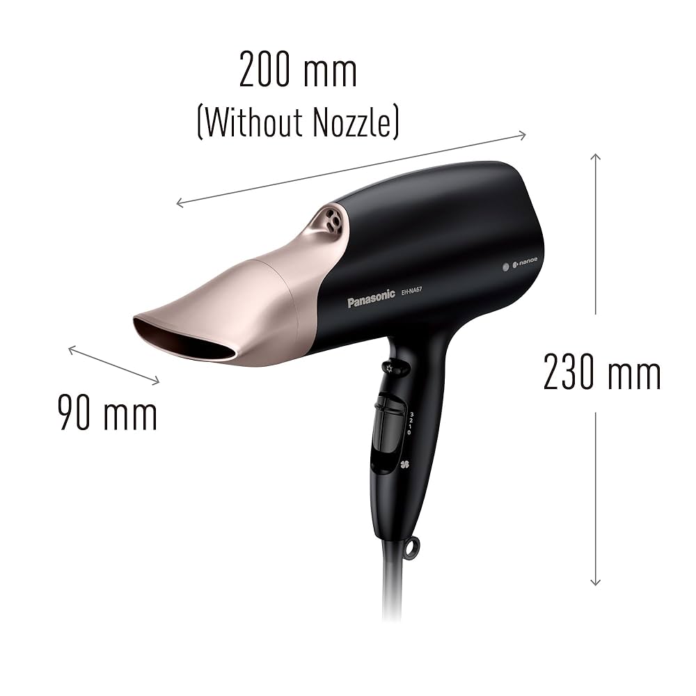 Panasonic - nana  Panasonic EHNA67 Hydrating Nanoe Salon Dryer with