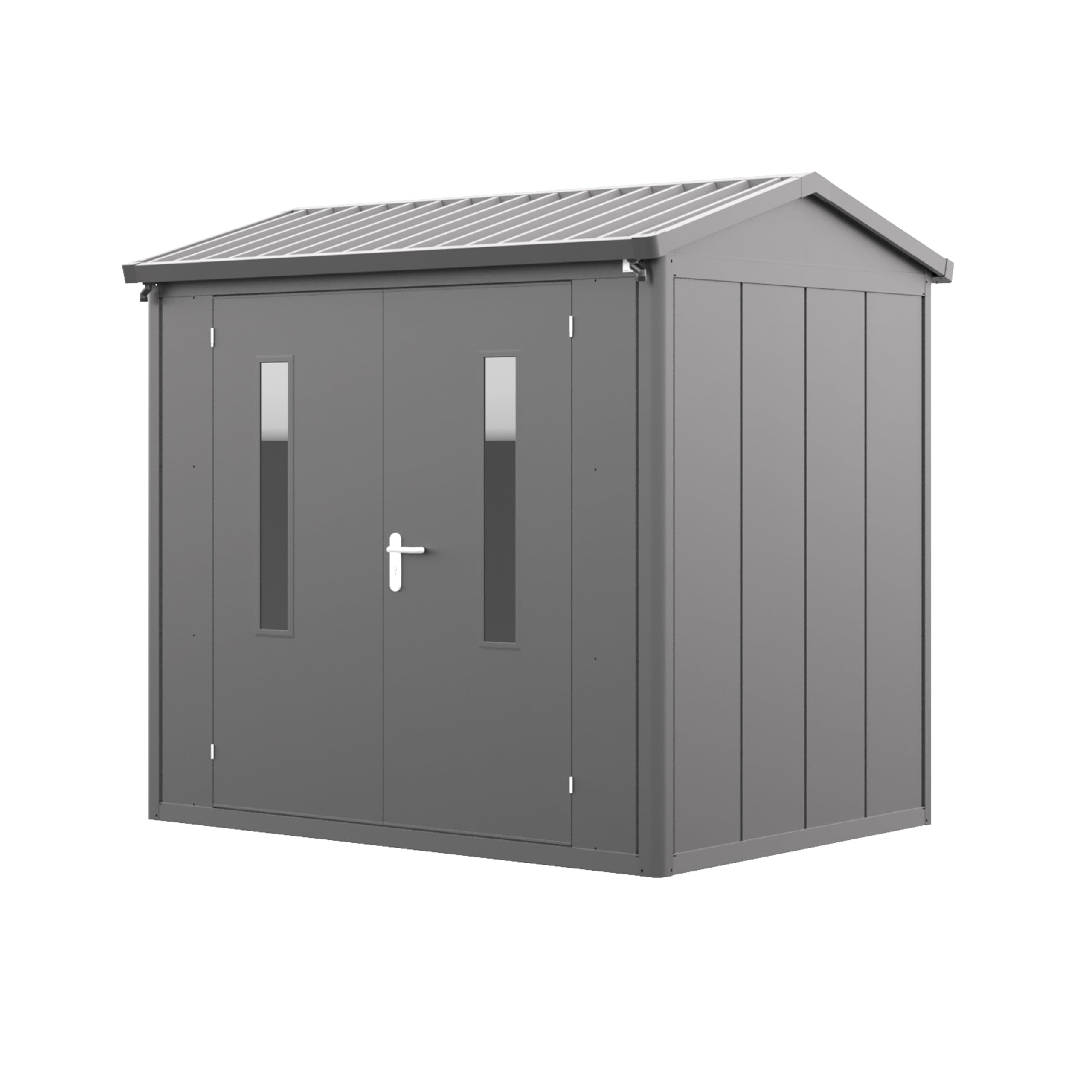 GFP Primeyard Casetta da giardino metallo 228x180x231 cm Armadio da esterno per attrezzi antracite