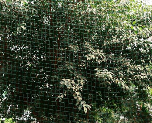 Image of EasyShoppingBazaar Bird Net /Pigeon Net /Anti Bird Net UV Stabilized HDPE (with Clips & Tying Ropes) Green 15Ply - 7 x 15 Ft