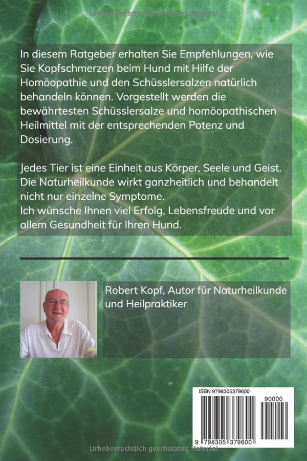 Kopfschmerzen beim Hund behandeln mit Homöopathie und Schüsslersalzen: Hunderatgeber bei Kopfschmerzen