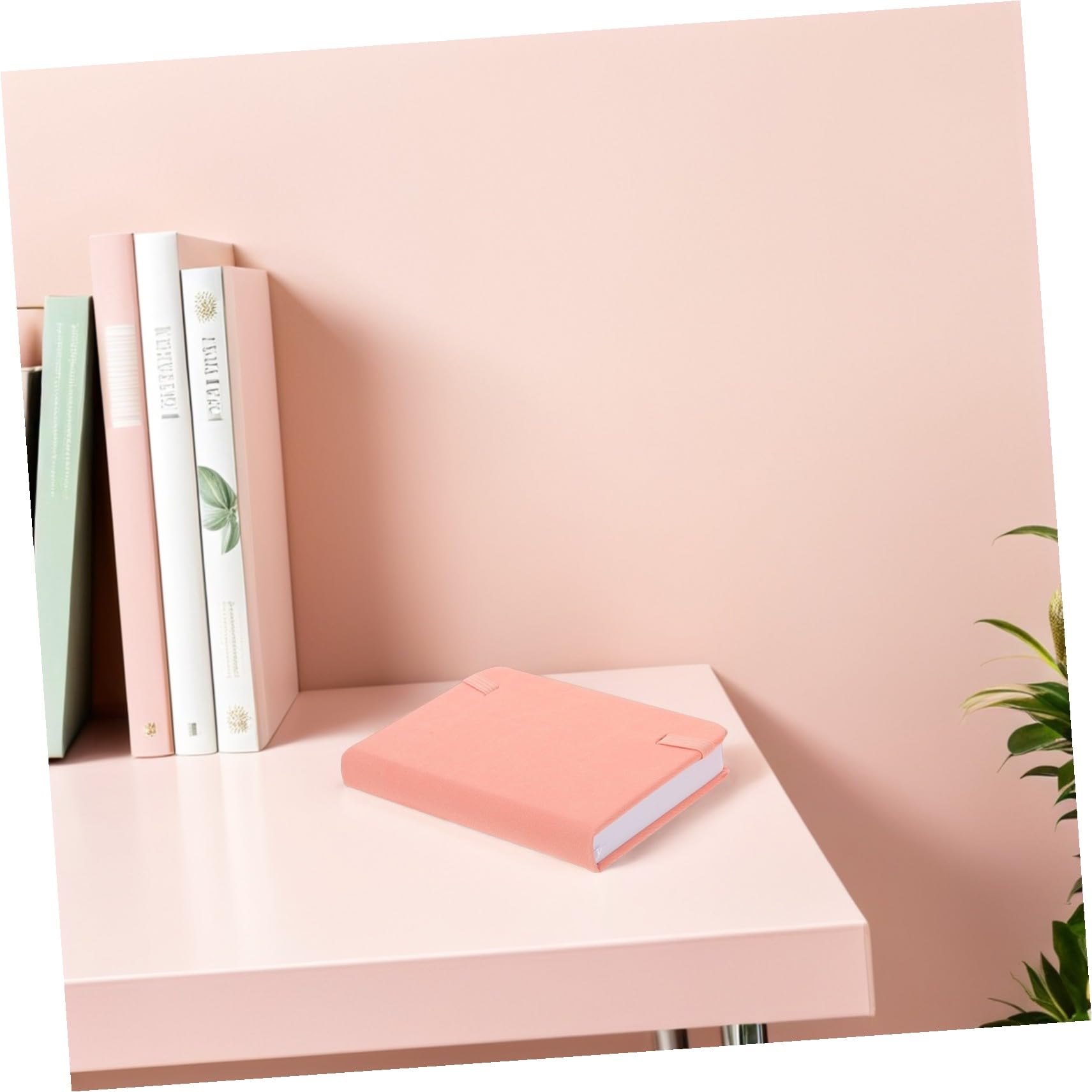 Tofficu 10 Stück-pack Tragbares Kleiner Notebook aus Pu Leder | A7 Format, Rosa Hardcover, Blanke Seiten, Minimalistischer Stil, Einschulung Deko, für Tasche, Büro und Reisen