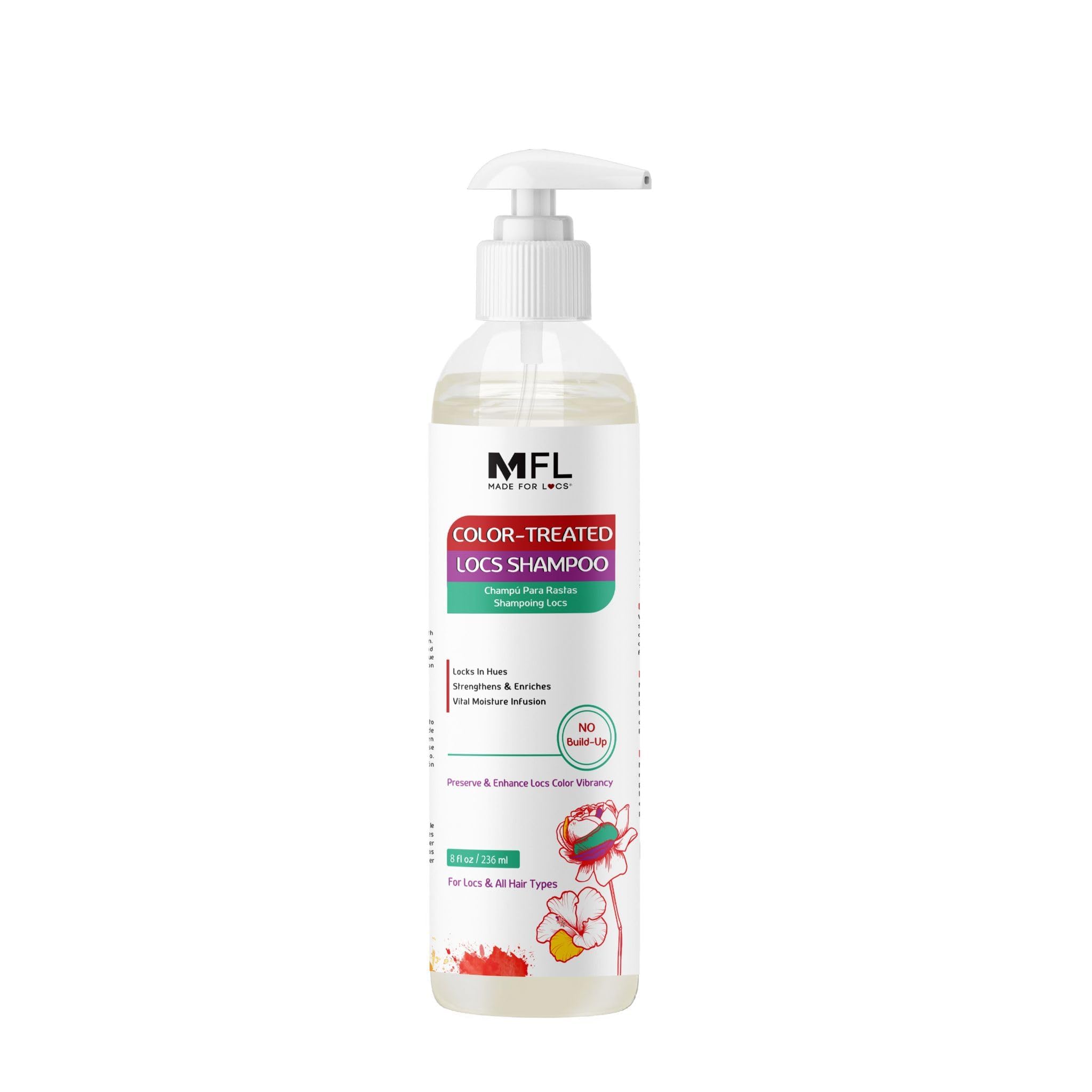 Made For Locs Color Care Shampoo, For Color-Treated & Grey Hair, Moisturizing Shampoo for Dreadlocks, Sisterlocks, Microlocs & All Hair Types, 8 oz