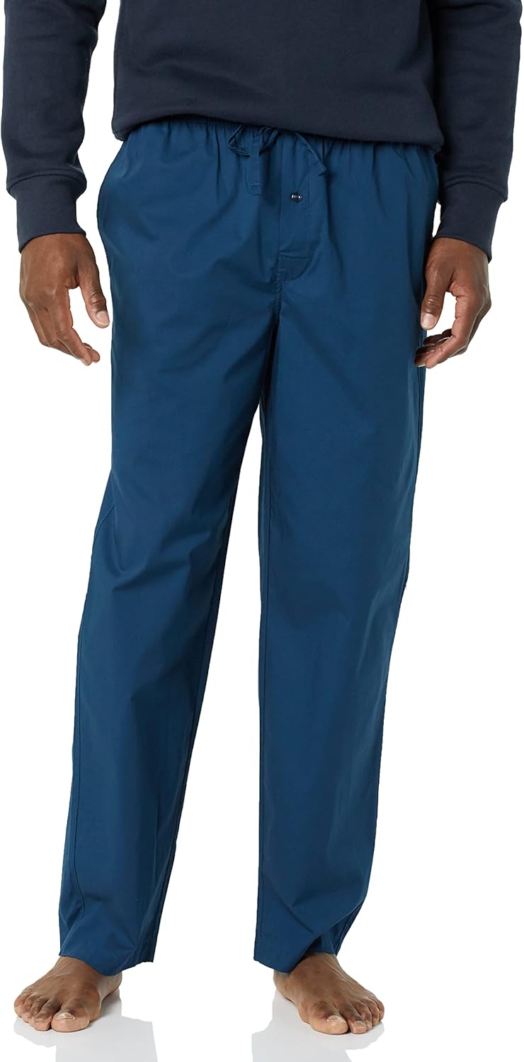 Amazon Essentials Men's Cotton Poplin Full-Length Pajama Bottoms, Pack of 2 - Image 5