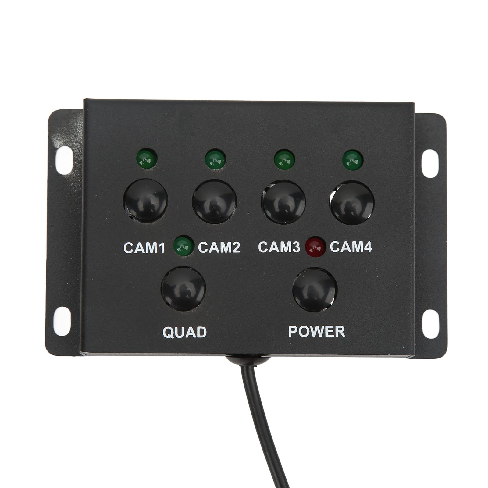 Scatola di Controllo Multiplexer, Yctze Splitter Video a 4 Canali 1080P AHD DC12V 24V Interruttore Schermo Video Telecamera per Rimorchio Bus Camion RV