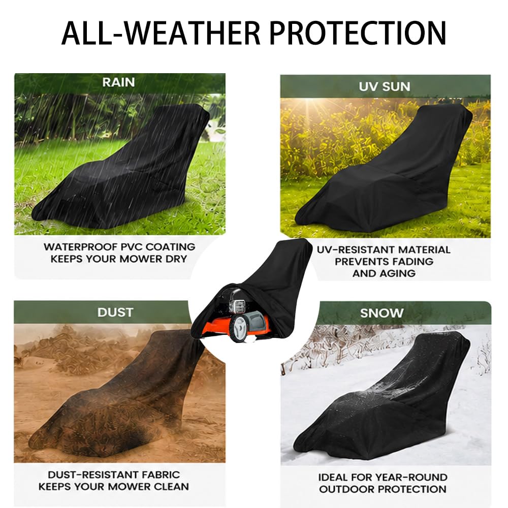 Funda para Cortacésped para Mountfield Electress 34 Li Kit, Funda para Cortacésped De Exterior Impermeable Y Resistente a Los Rayos UV