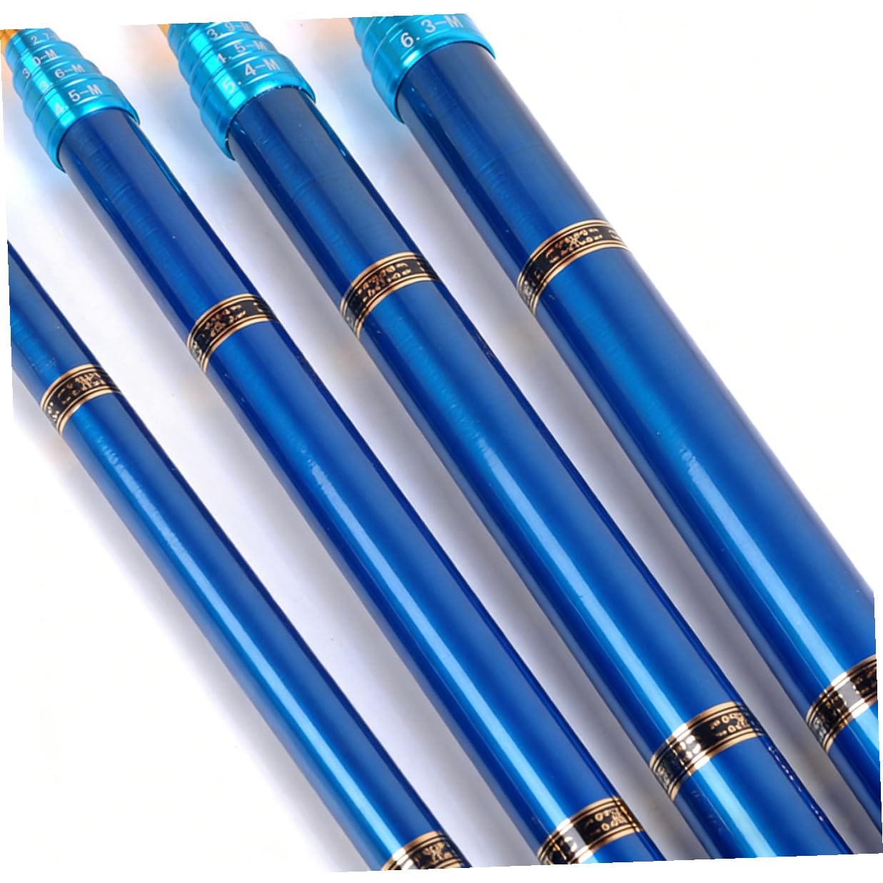 Canna da Pesca Compatta Ultra Corta in Fibra di Carbonio Blu | Uso per Laghi e Torrenti, Presa Confortevole, Struttura Leggera, Pulizia Semplice