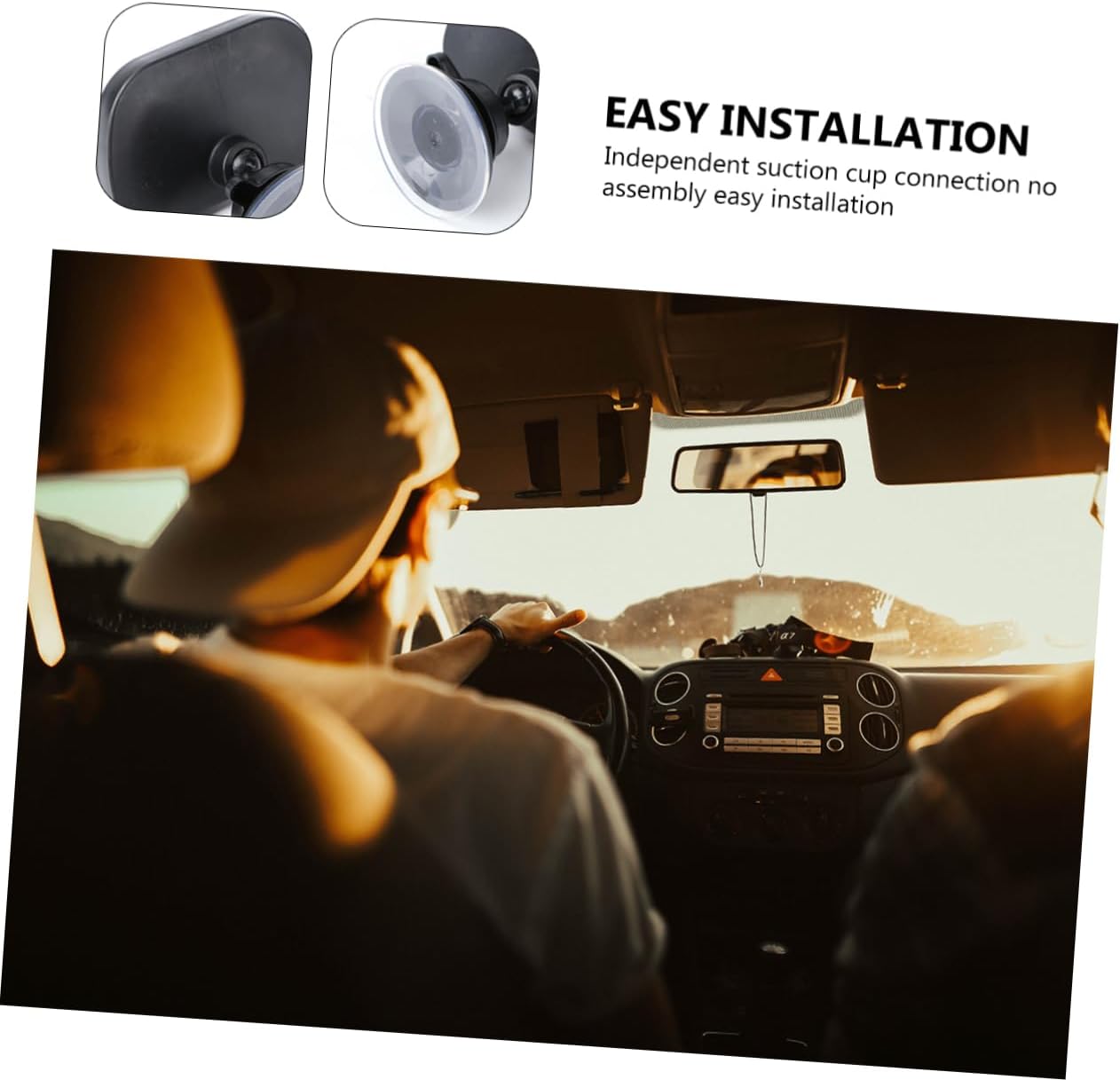 Abaodam 3pcs Adjustable Car Rearview Mirror Cup Multi-functional Observation Mirror for Safe Driving Easy Installation and Adjustable Viewing Angle for Parents