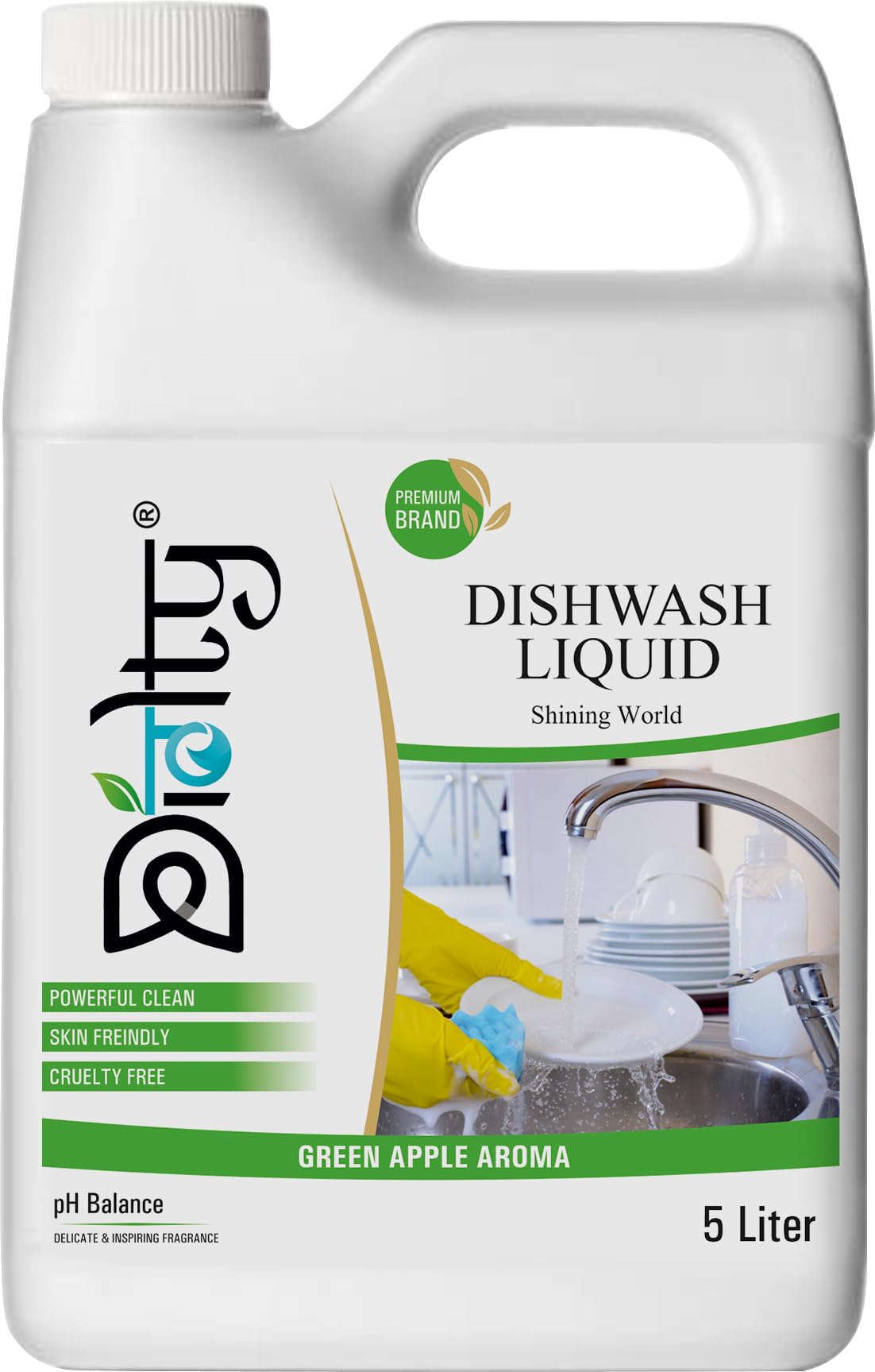 Diolty Dishwash Liquid Gel 5 Liter With Lime And Basil Fragrance, Leaves No Residue, Dishwashing Liquid 5 Ltr (Green Apple) (B0C6GDZRPB) Amazon Price History, Amazon Price Tracker
