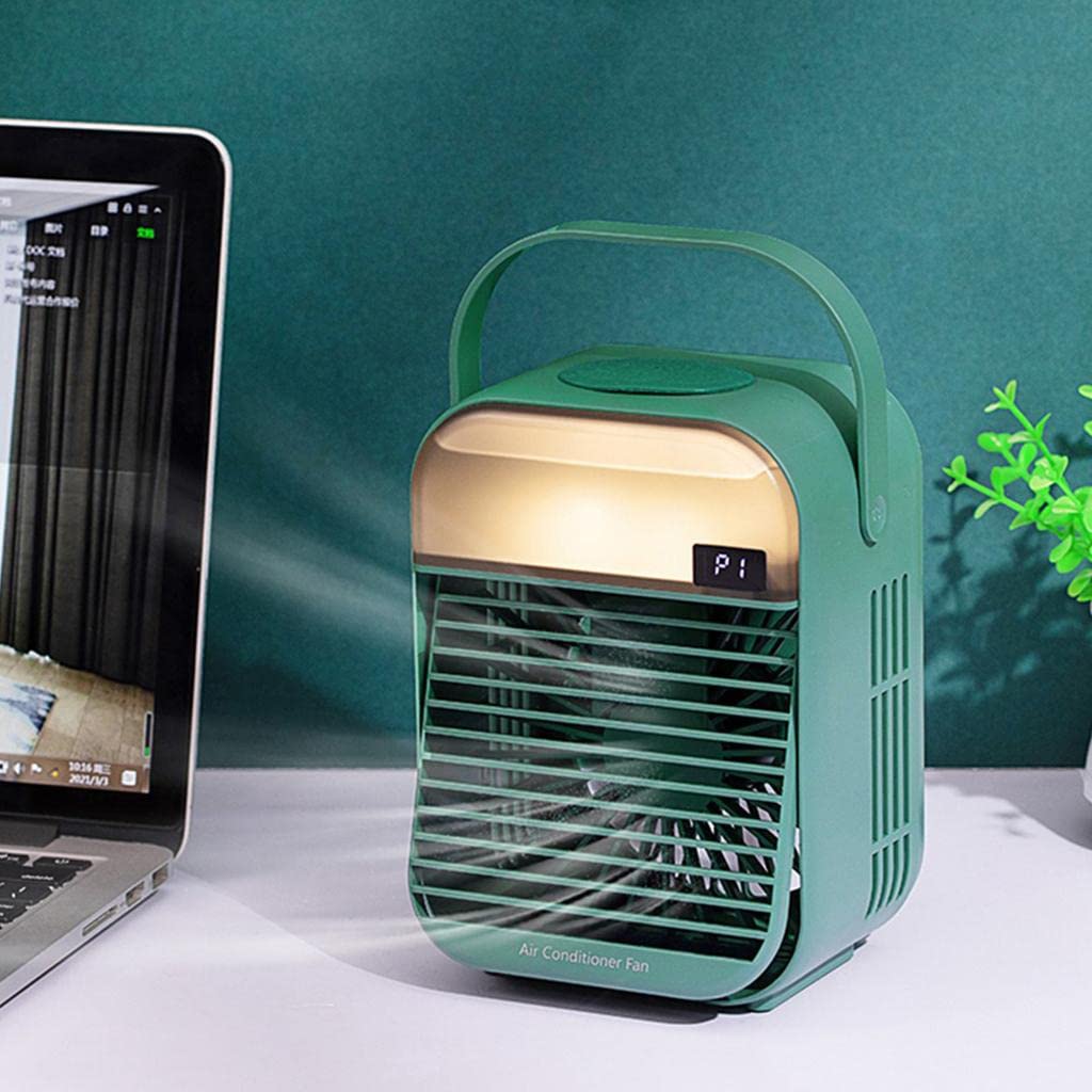 Enakshi® Portable Mini Air Conditioner Desktop Fan Cooler Humidifier Purifier Green|Home & Garden | Home Improvement | Heating, Cooling & Air | Portable Fans-picture-49