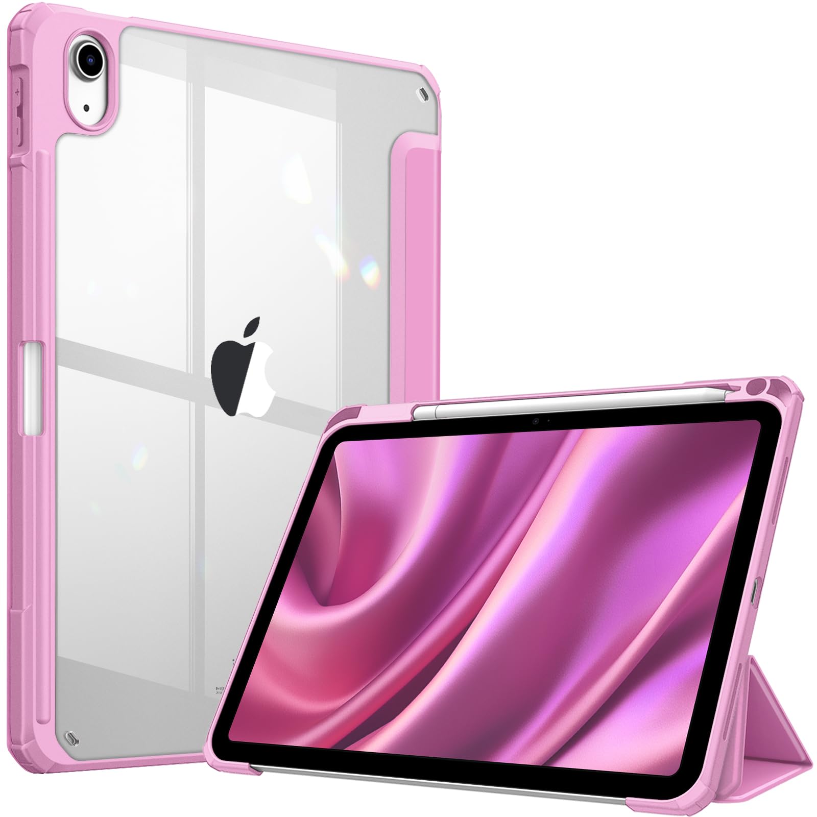 Fintie Hybrid Slim Case for iPad (A16) 11th Generation 11 Inch (2025), iPad 10th Generation 10.9 Inch (2022) - Shockproof Cover with Clear Transparent