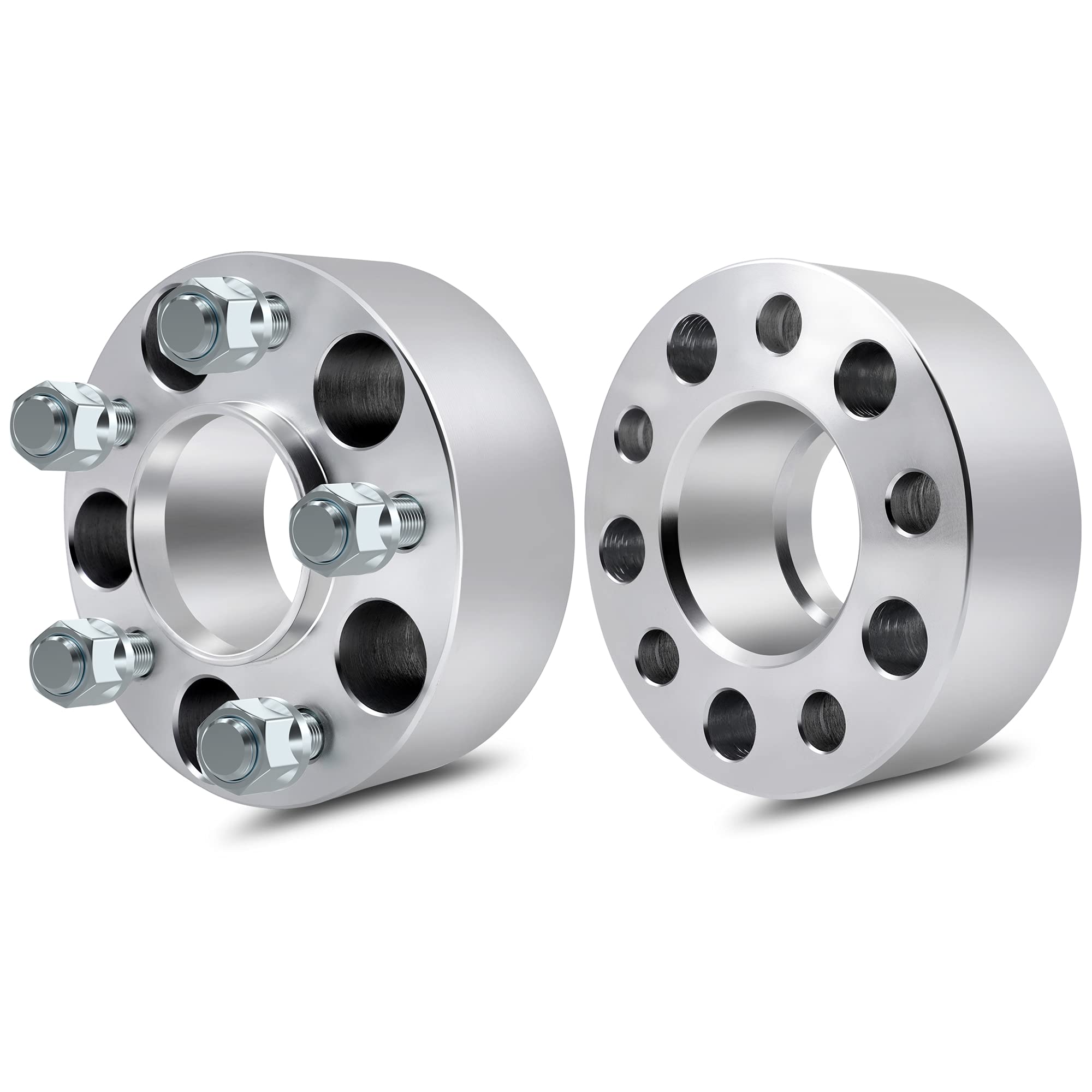 ECCPP 2PCS 5 LUG Hubcentric Wheel Spacers 5x4.5 to 5x4.5 50mm 2" 5x114