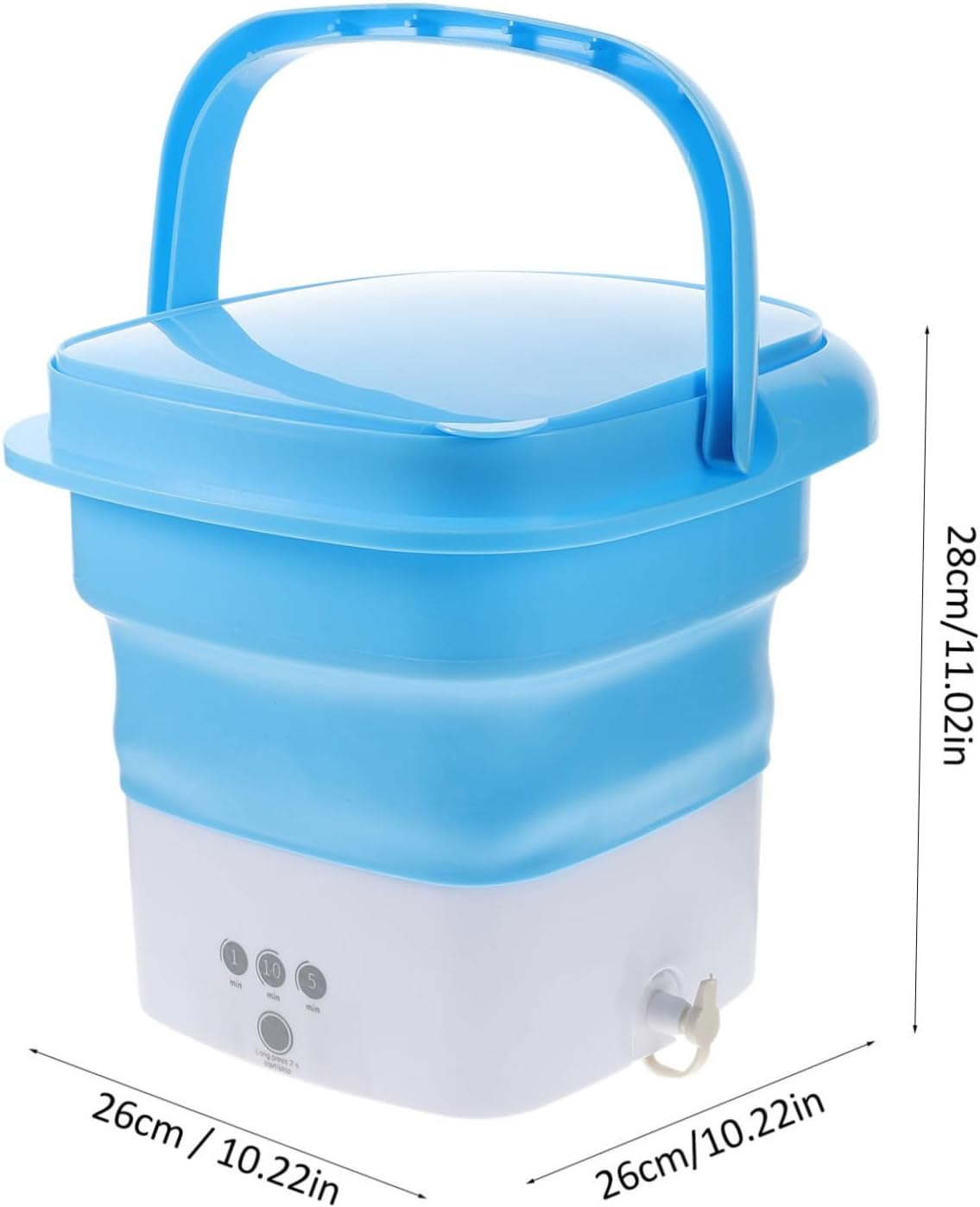 Portable Mini Washing Machine Foldable Underwear Washer with Timer Touch Screen Compact Design for Camping Travel and Apartments High-power Motor for Efficient Cleaning