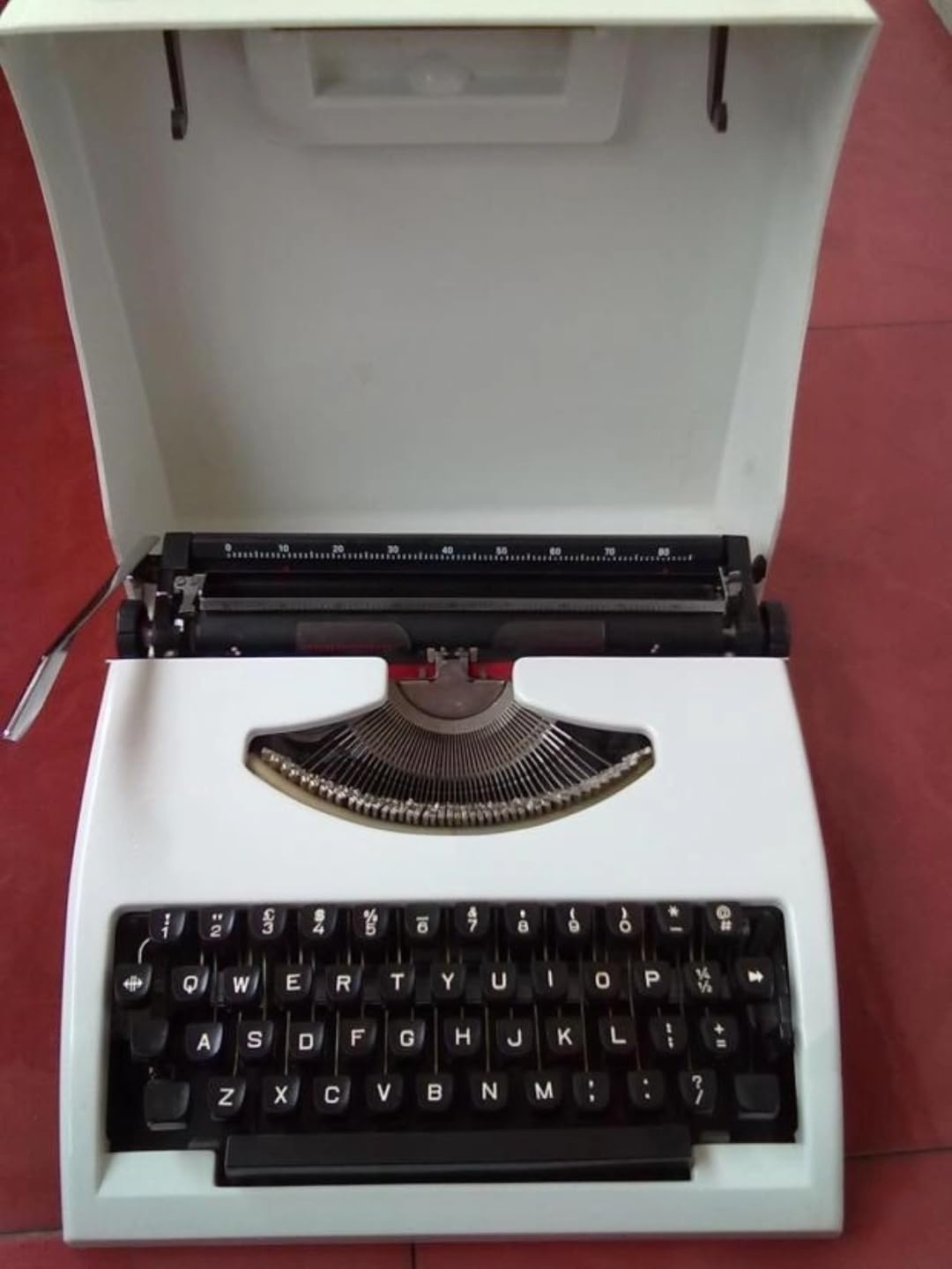 MRKU Macchina da Scrivere Portatile Manuale Leggera in Metallo per Studenti scrittori Viaggi Ufficio casa Strumenti Busta Lettere Scrittura Prendere Appunti romanzo