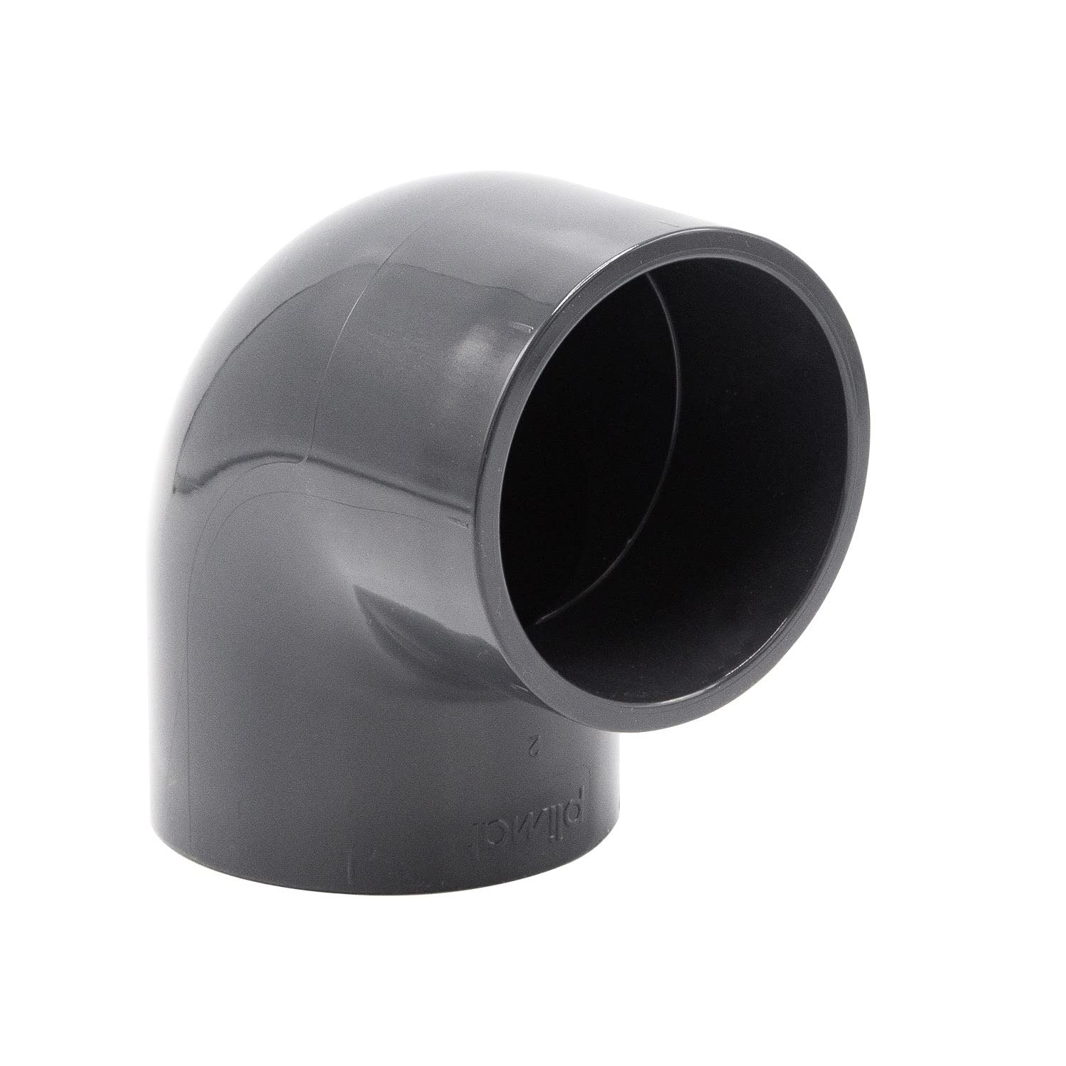 Baumaxxe Gray Pvc Angle Sleeve 90° I 75 Mm I 2 1/2 Inch I Adhesive Sleeve I Pvc Pipe Sleeve With 2 Connections I Pipe Connector Pvc Pipe Pvc Fitting I Bm_274