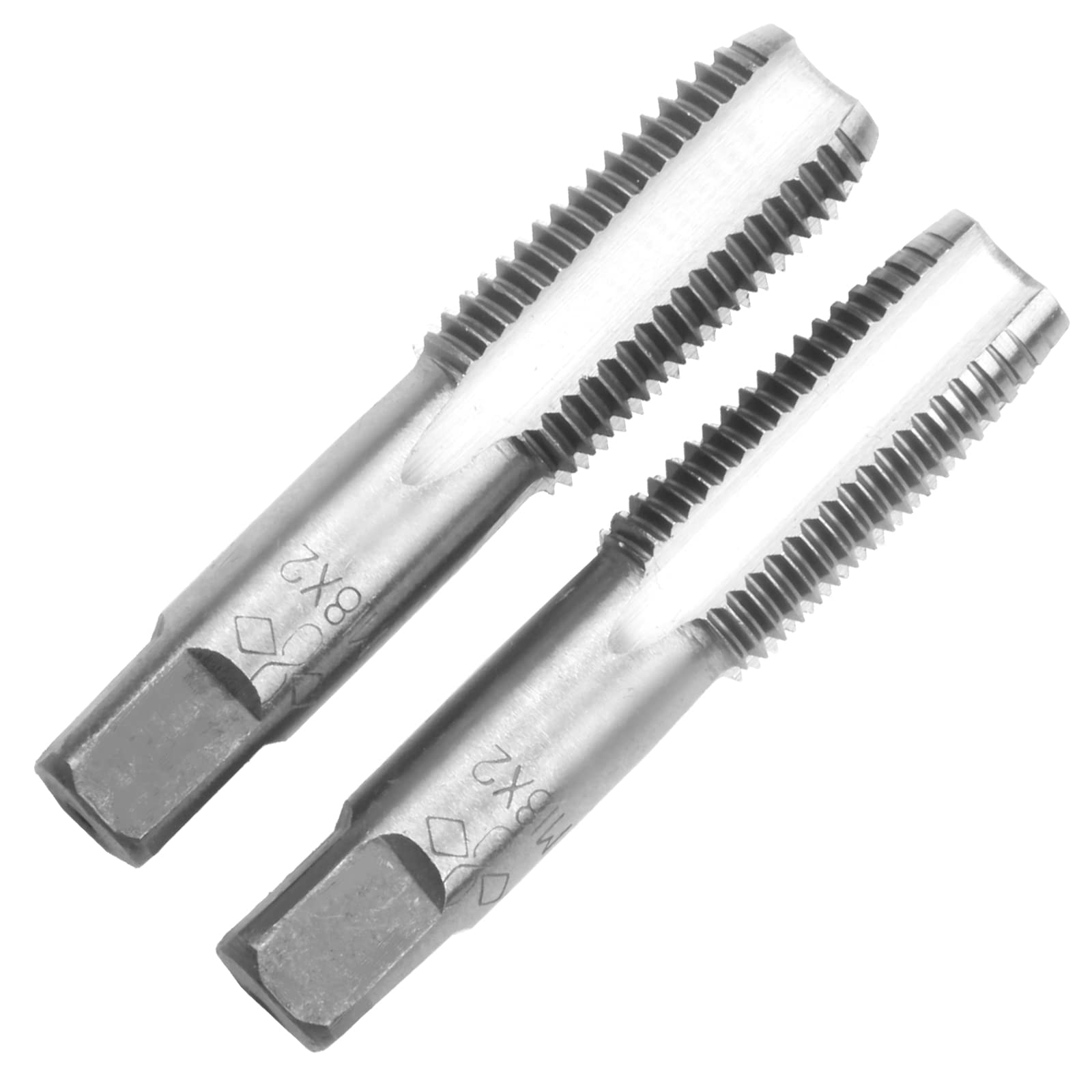 Aceteel M18 X 2.0 Metric Hand Tap, Right Hand M18 X 2.0mm Threading Hand Tap 1Pair