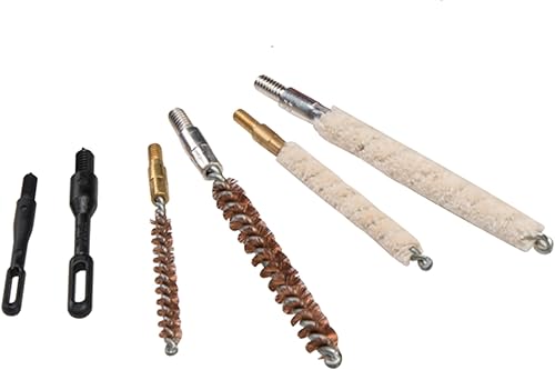 Miniatura 7 de Umarex - Kit de limpieza de pistola de aire calibre .177 y .22, incluye varilla de limpieza, cepillos, trapeadores, jags, almohadillas, juego de