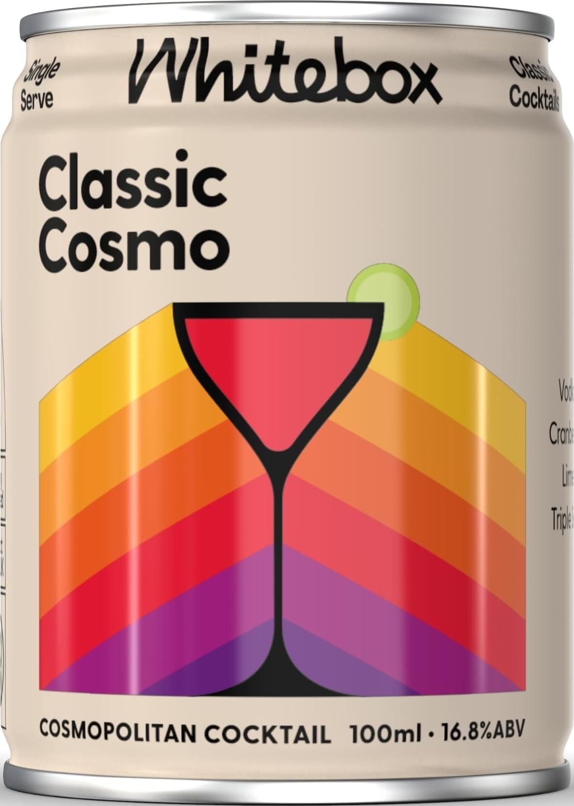 WHITEBOX COCKTAILS Ready to Drink Classic Cosmopolitan, 1 x 100ml Can