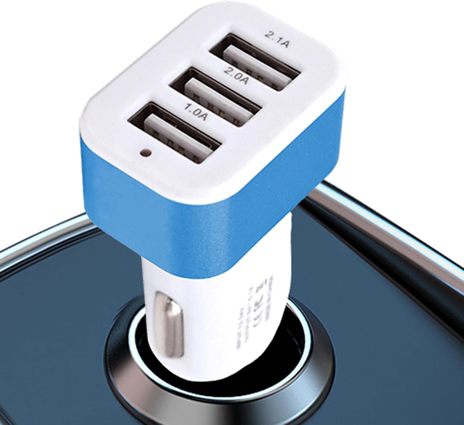 Compact Car Adapter, Multi USB Charging Device, Plug-and-Play with Smart Circuit, Portable Automotive Charger Tool, Interior Gadget with Sleek Design, Tablet Phone Accessory for Cars and Vehicles