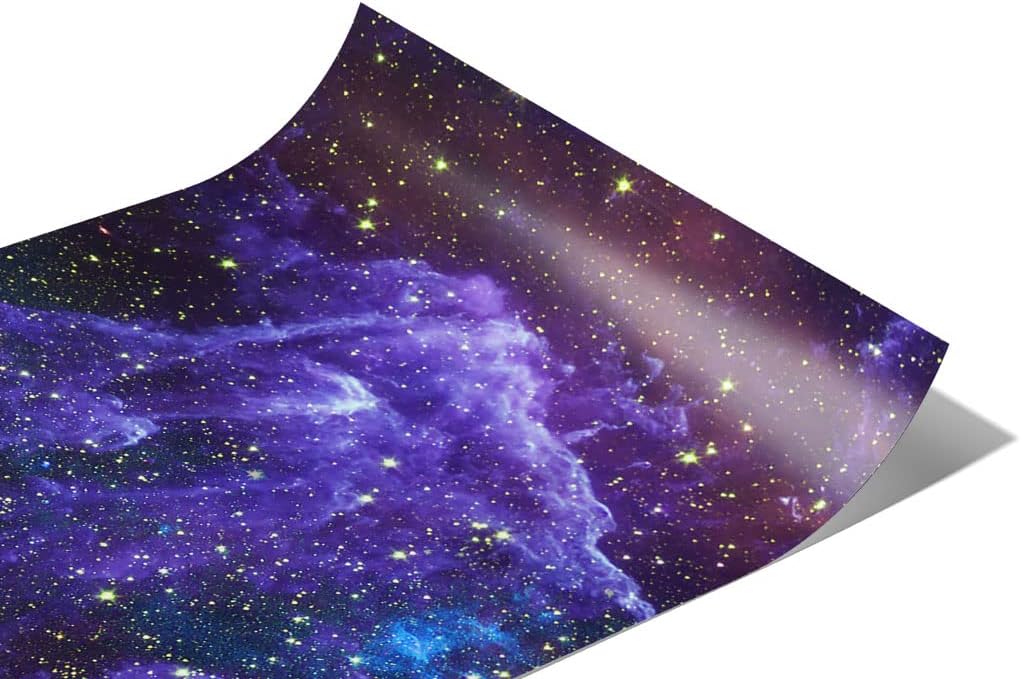 Rwraps Gloss Vinyl Car Wrap Film in Milky Way Galaxy - 59“ x 1ft - Vehicle Sheet Roll with Adhesive Back and Air Release Technology