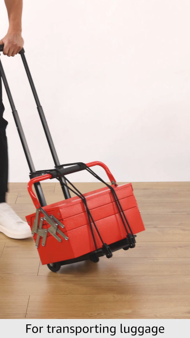 Carrello Pieghevole Per Bagagli Rolson - Leggero, Portatile, Fino A 25 Kg