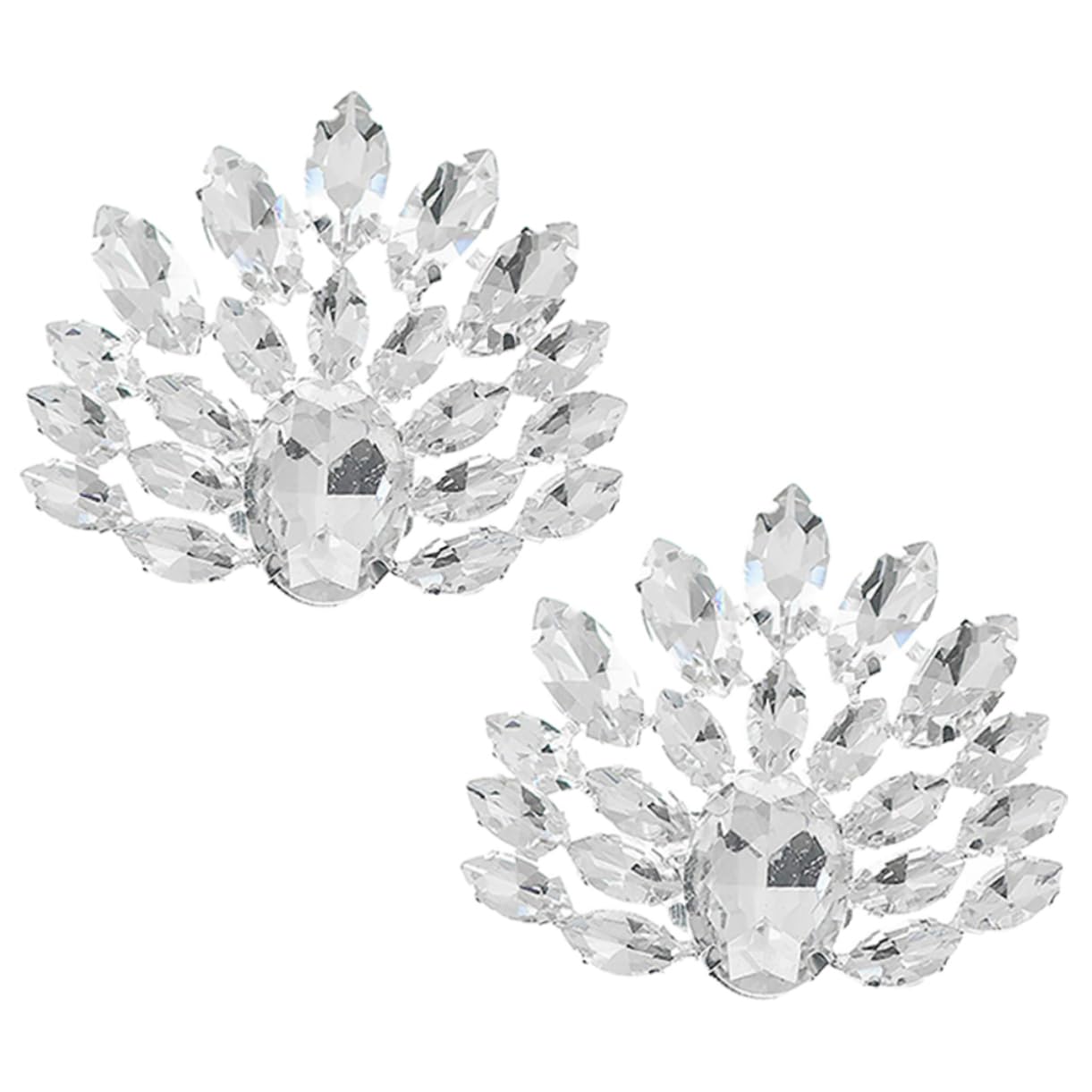 PACKOVE Fibbia Di Strass Decorazioni Per Fermagli Per Scarpe Gioielli Da Sposa Fermagli Per Scarpe Strass Accessori Da Sposa Ciondoli Per Scarpe Con Tacchi Con Silver