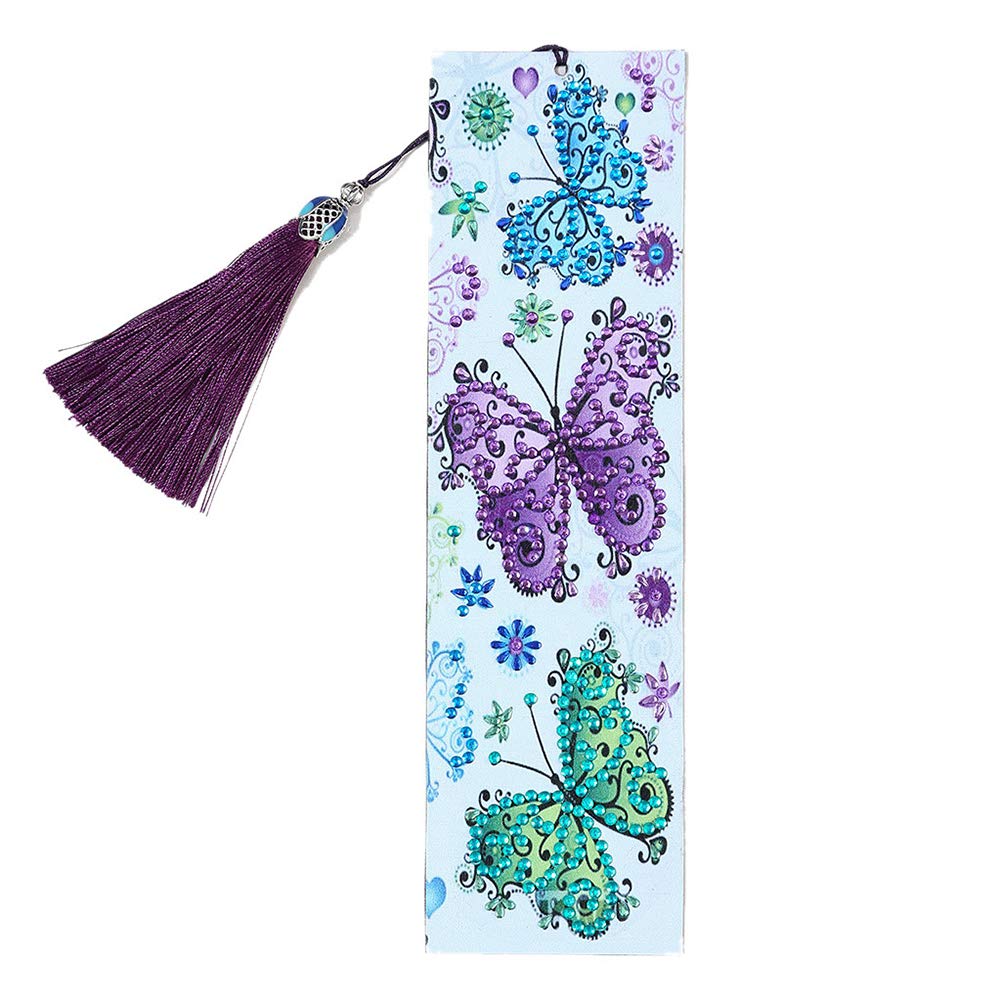 elekeyu87Faux Leather Bookmark Diamond Painting, Some Polymorphic Diamond Painting Embroidery DIY Craft-21 6cm m054