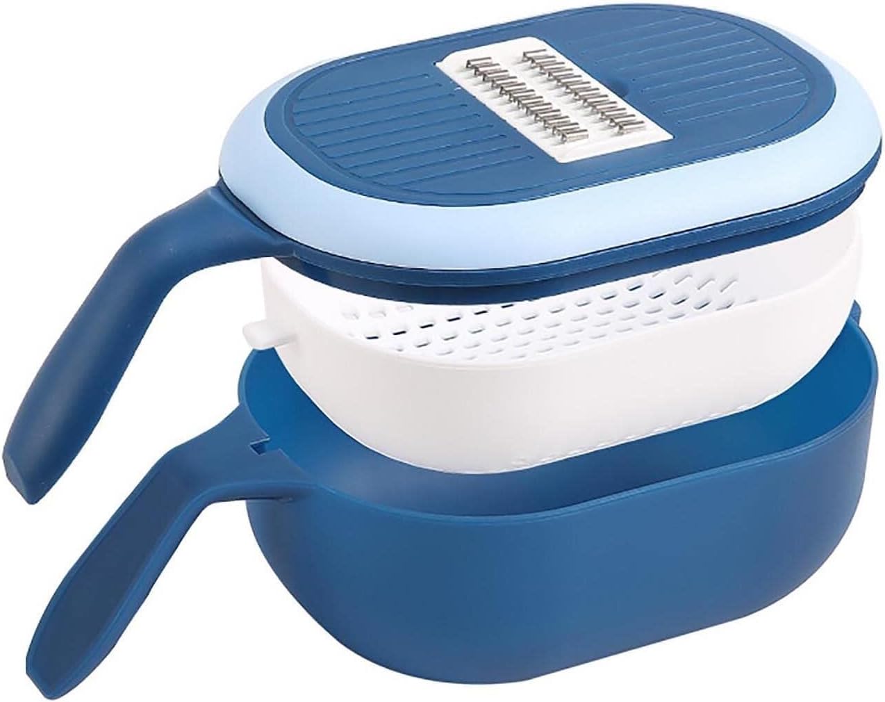 Vegetable Slicer, Mandoline Slicer,Cheese Grater, Onion Cutter with Container, Kitchen Gadgets Essentials