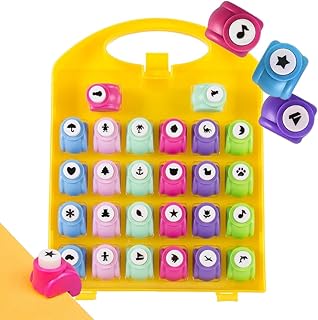 Sponsored Ad - Scrapbook Paper Punch 26pc Mini Paper Hole Punchers w Case - All Different Crafting Designs Hole Punch for ...