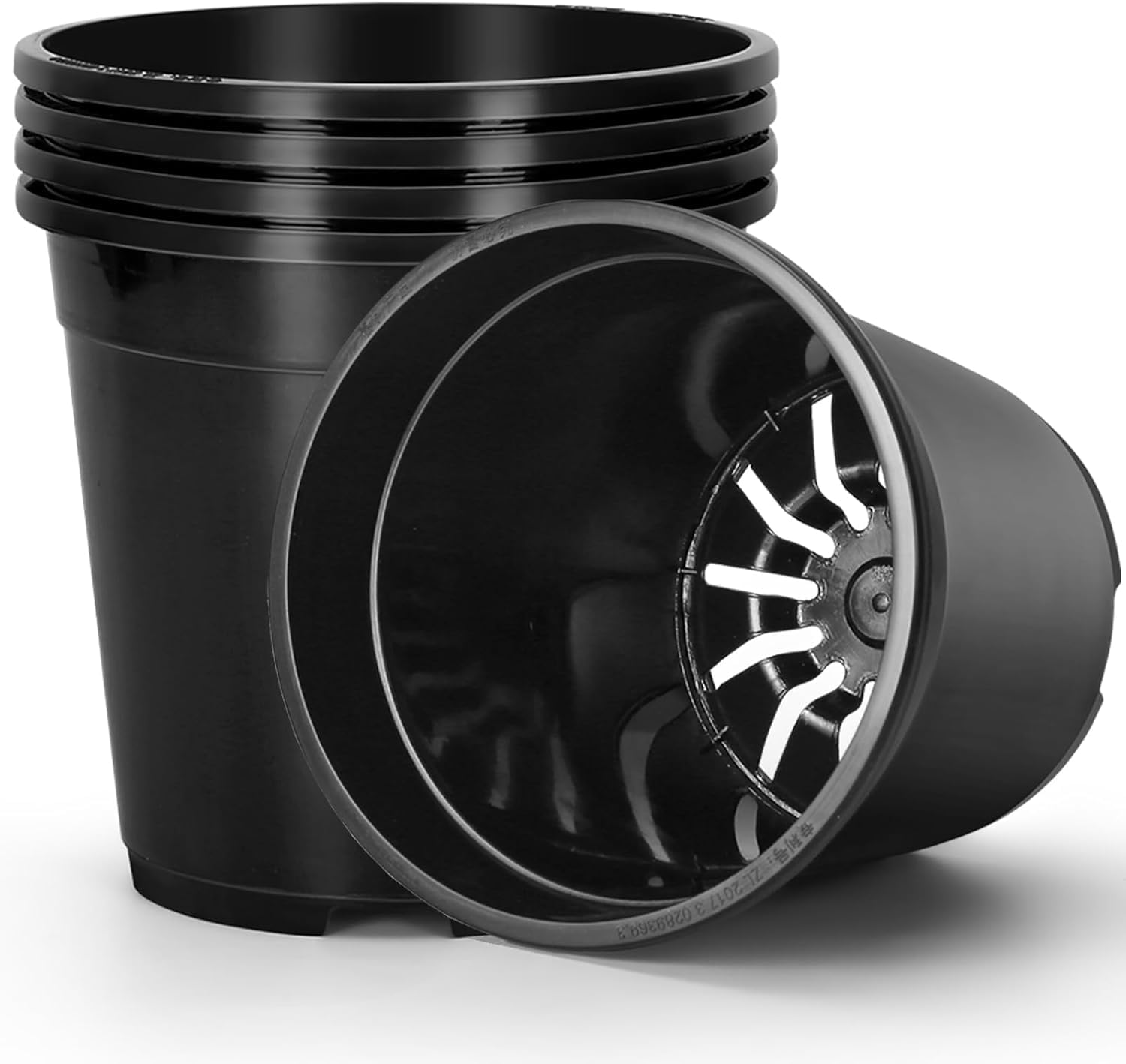 2/3/5/10 Gallon Pots for Plants, Sturdy Plastic Nursery Pots with Drainage Holes, Plant Pots for Seedlings, Vegetables, Succulents, Cuttings