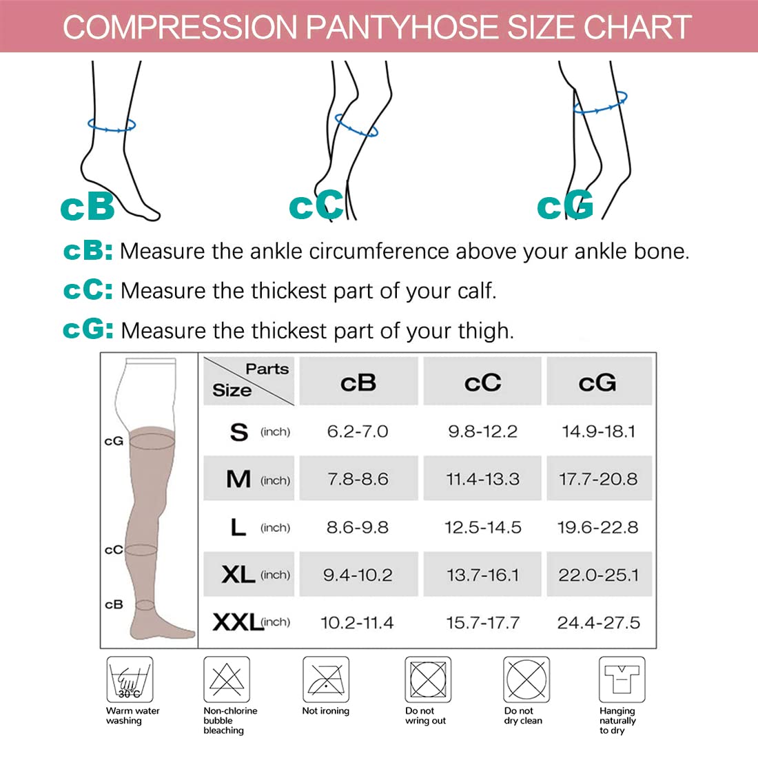 Legging de compression médical pour femme, 20-30 mmHg, collants de compression pour varices, gonflement, lymphœdème, bout ouvert, noir, XL