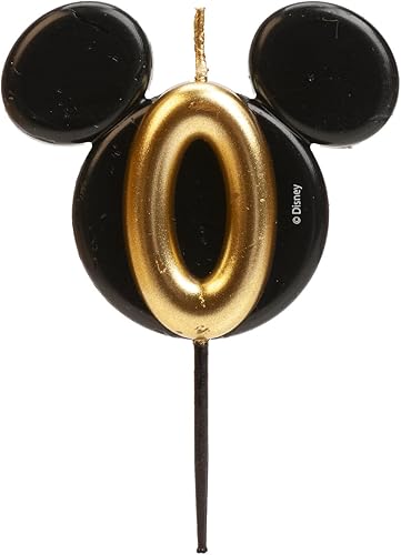 dekora - Vela de Cumpleaños de Mickey Mouse - Velas de Disney - Cera de Parafina