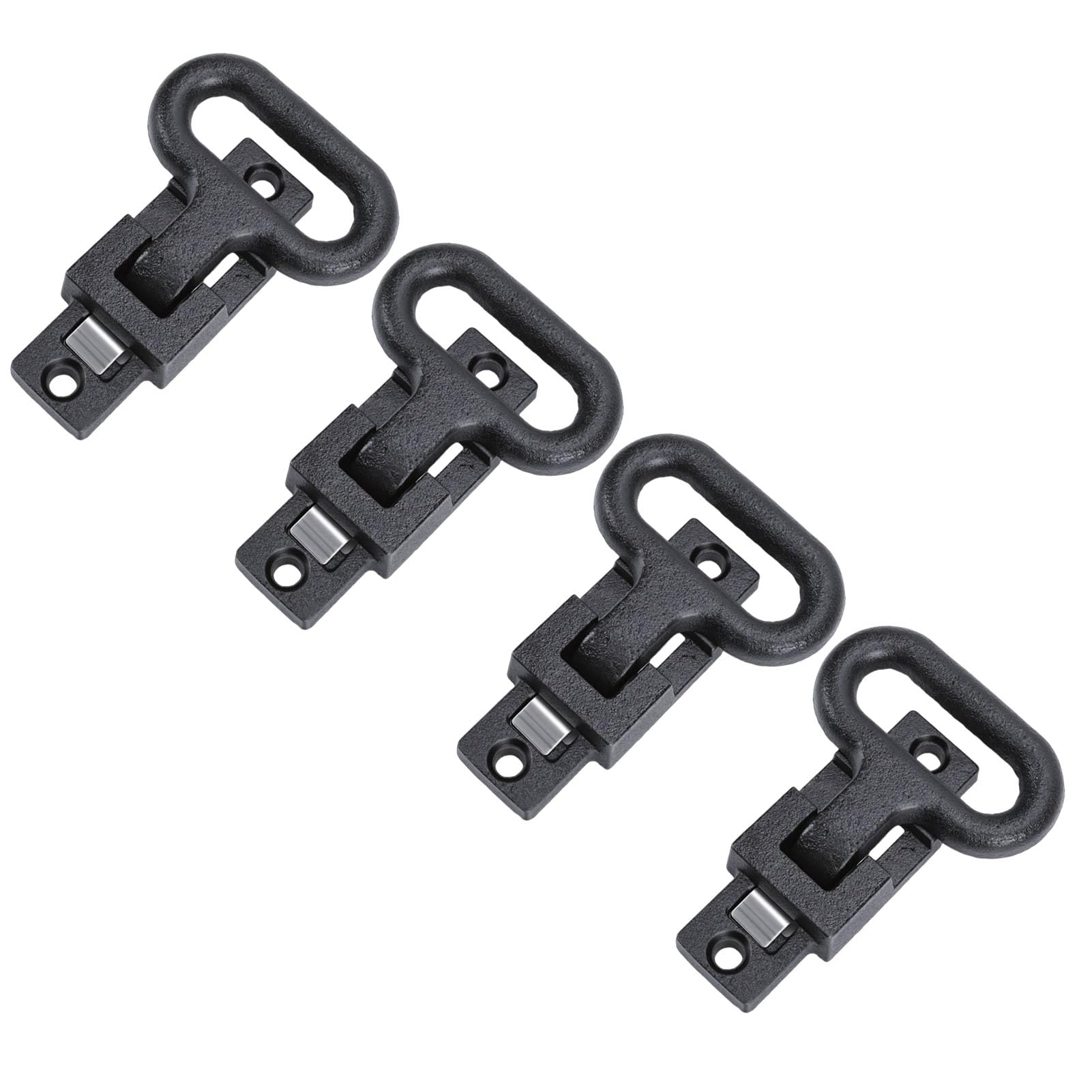 CHICIRIS Stahl-Klappstufe, Faltbare Maststufe, 4 Stück, rutschfest, Strapazierfähig, 90-Grad-Klappdesign, 9,9 X 5,1 cm, Stufe für LKW, Anhänger, Wohnmobile, Boote, Busse, Wohnmobile