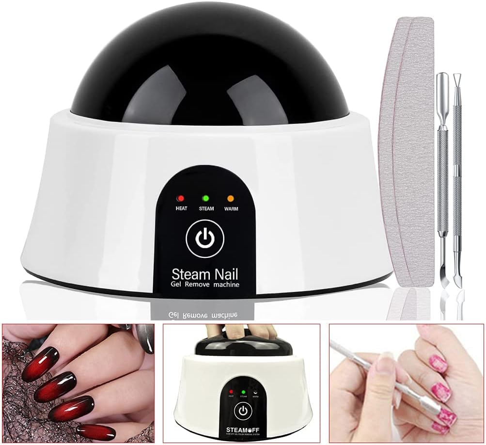 Nail Polish Remover Steam Nail Remover Machine Set, Portable Nail