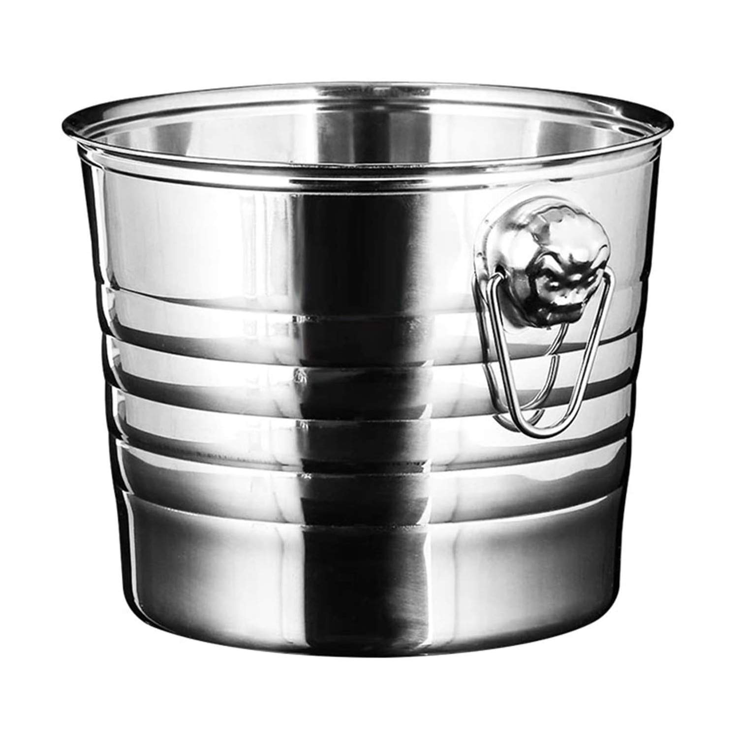 Mr.LQ Tiger Head Stainless Steel Ice Bucket KTV Champagne Bucket Wine Barrel Spit Wine Bucket Ice Bucket Bar Beer Barrel