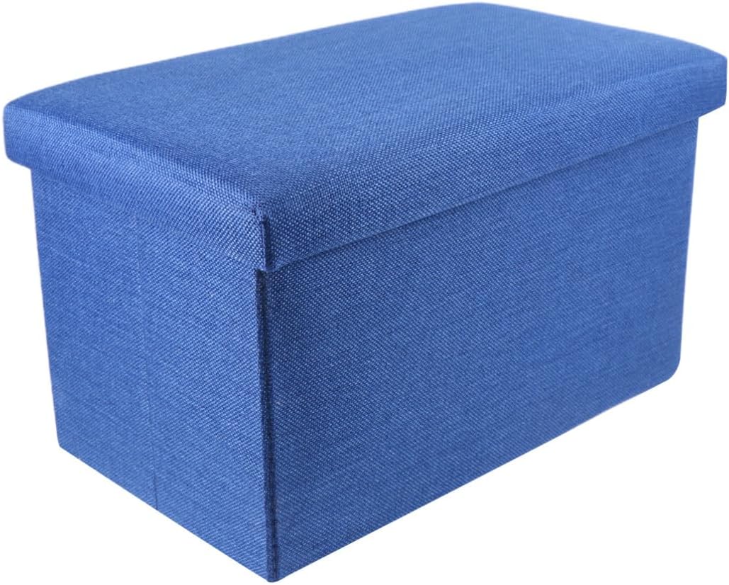 GLEAVI Box Storage Collapsible Toy Chest Bench Easy to Fold for Bedroom Living