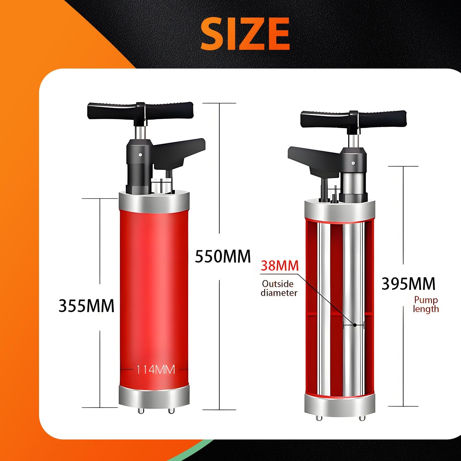 Pistone per WC con Indicatore della Pressione dell'Aria, Pompa Stura Scarichi a Pressione con 4 Teste di Pistone, Pompa ad Aria per Lavandino, per Cucina, Lavandino, WC, Bagno